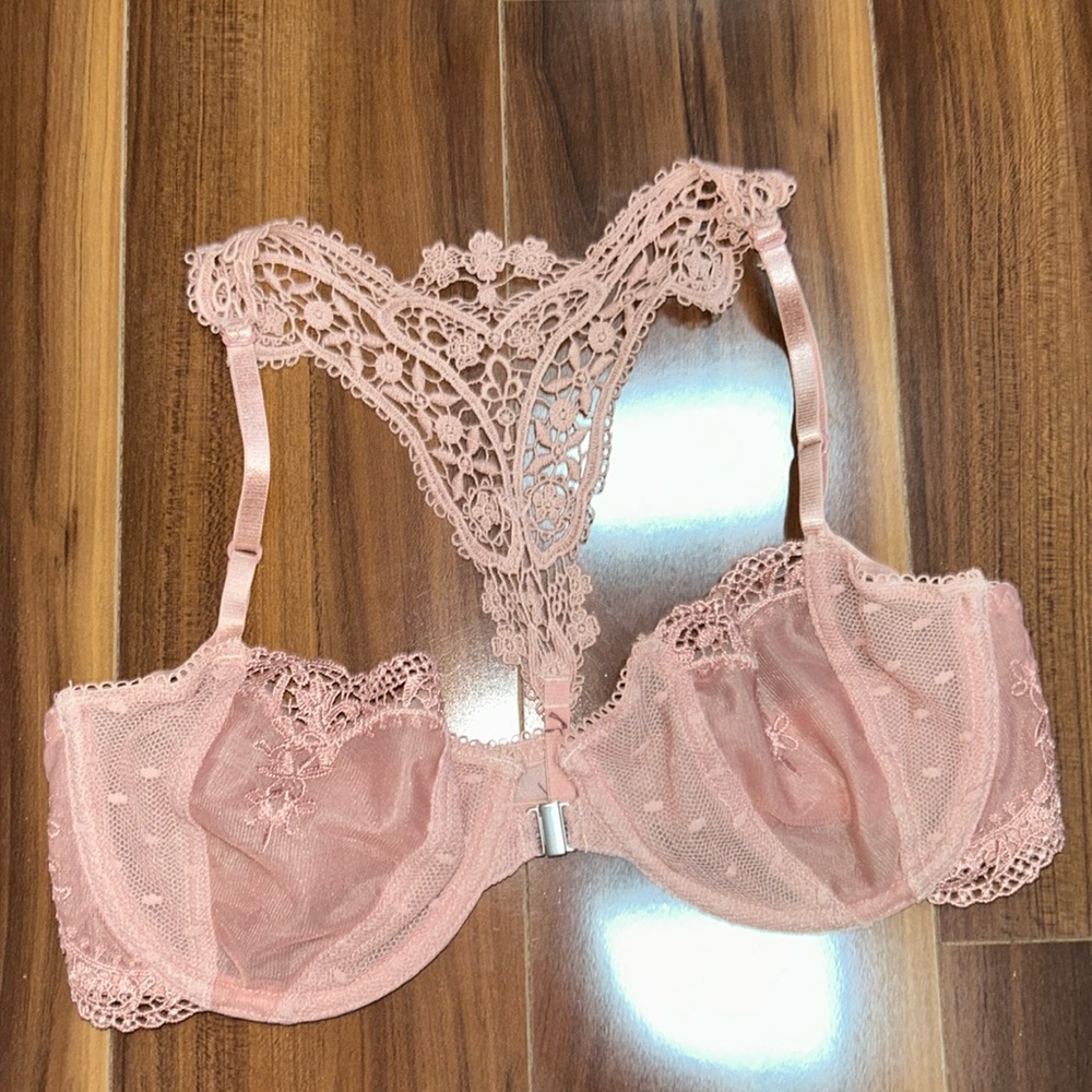32C free people intimately front close bra lace unlined